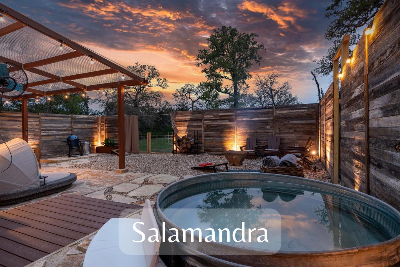 Romantic Tiny Luxury Retreat W Heated Pool, Sauna N Outdoor Shower In Wimberley 10 Acres Kültér fotó